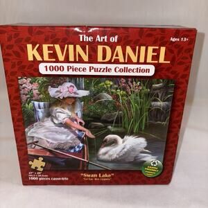 Art of Kevin Daniel PUZZLE 1000 piece "SWAN LAKE" 27 x 20" Sealed NEW